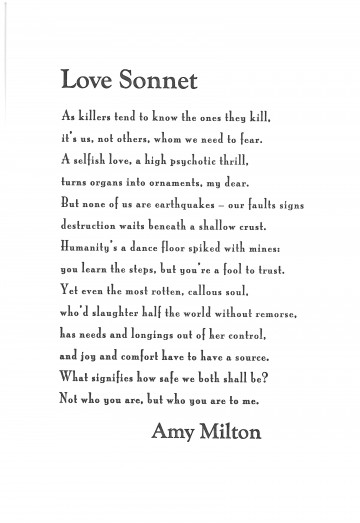 sonnet poems about love